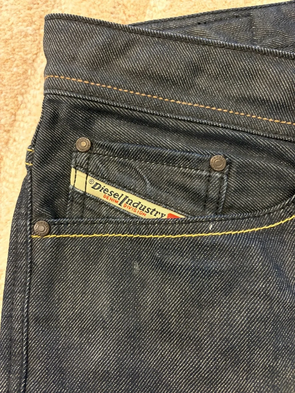 Diesel Dark Indigo Straight Jeans